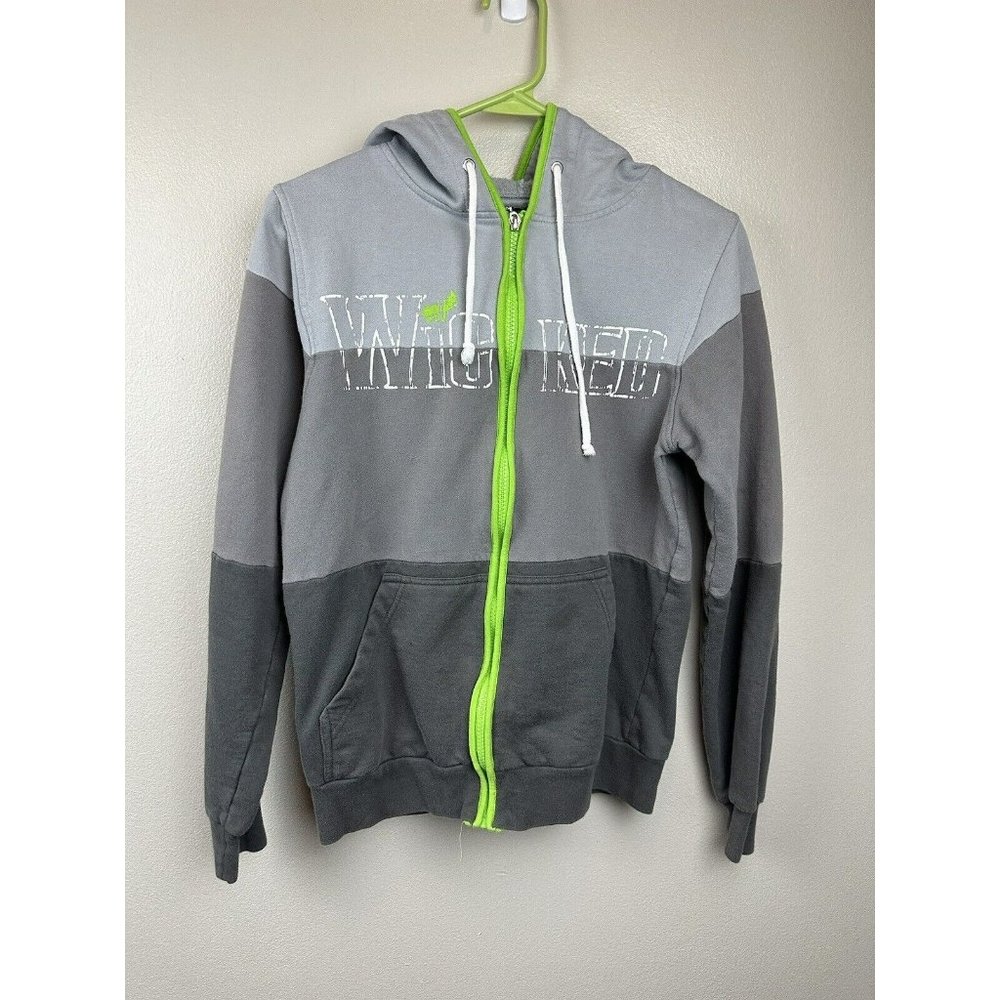 Wicked Green For Good Broadway Musical Hoodie Womens Size Small S Full Zip Up